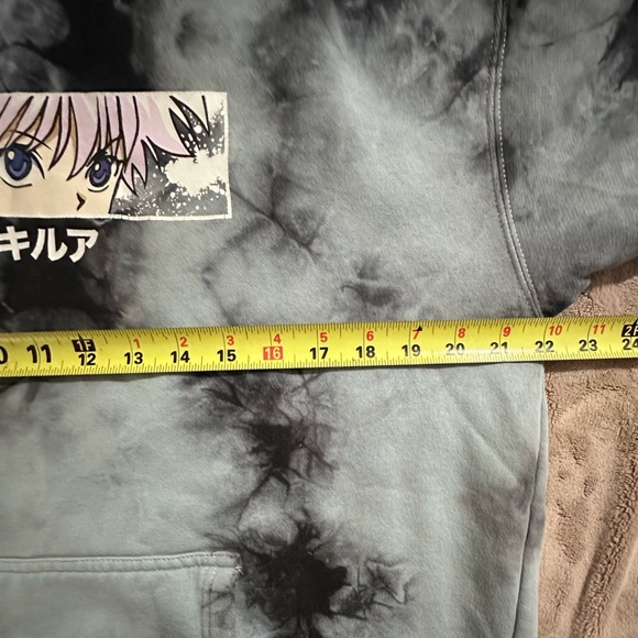 Hunter x Hunter Hypland Anime Killua Eye Box Logo Sweatshirt Hoodie Sz M Tie Dye - Picture 8 of 11